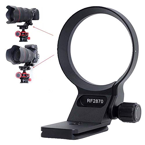 iShoot Metal Tripod Mount Ring Lens Collar Compatible with Canon RF 28-70mm f/2L USM, Lens Support Holder Bracket Bottom is Arca-Swiss Fit Quick Release Plate Suitable for ARCA Fit Tripod Head Clamp - Image 1