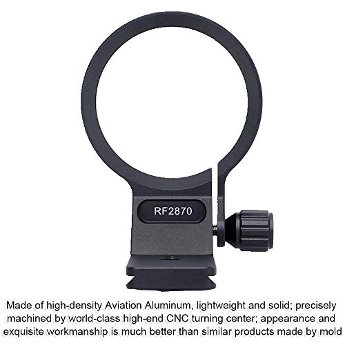 iShoot Metal Tripod Mount Ring Lens Collar Compatible with Canon RF 28-70mm f/2L USM, Lens Support Holder Bracket Bottom is Arca-Swiss Fit Quick Release Plate Suitable for ARCA Fit Tripod Head Clamp - Image 3