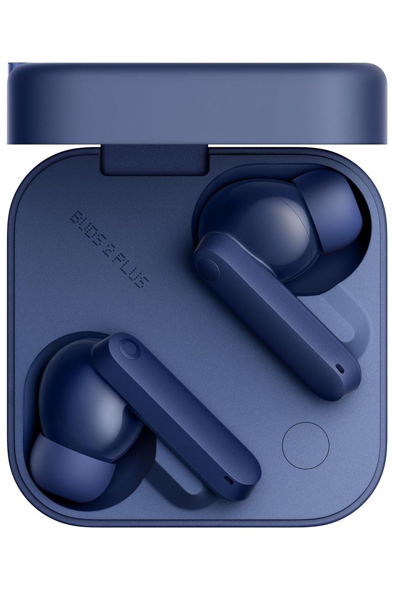 CMF Buds 2 Plus 2025 New Wireless Earbuds Adaptive Noise Cancelling, Hi-Res Audio Bluetooth Headphones, 12mm Drivers for Deep Bass, 50dB ANC 61.5H Playtime, Sport Ear Buds with 6 Mics, Blue - Image 1
