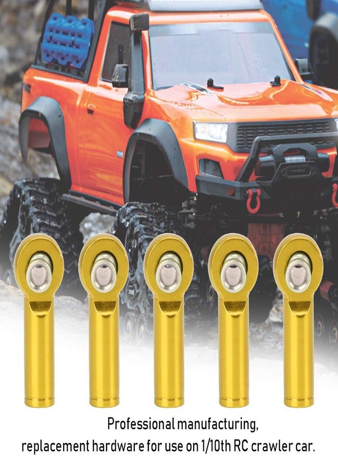 Dilwe 10PCS Link Rod End Joint, M4 Aluminium Alloy Ball Holder Tie for 1/10 RC Car, Truck, Cart Model(Golden) - Image 3