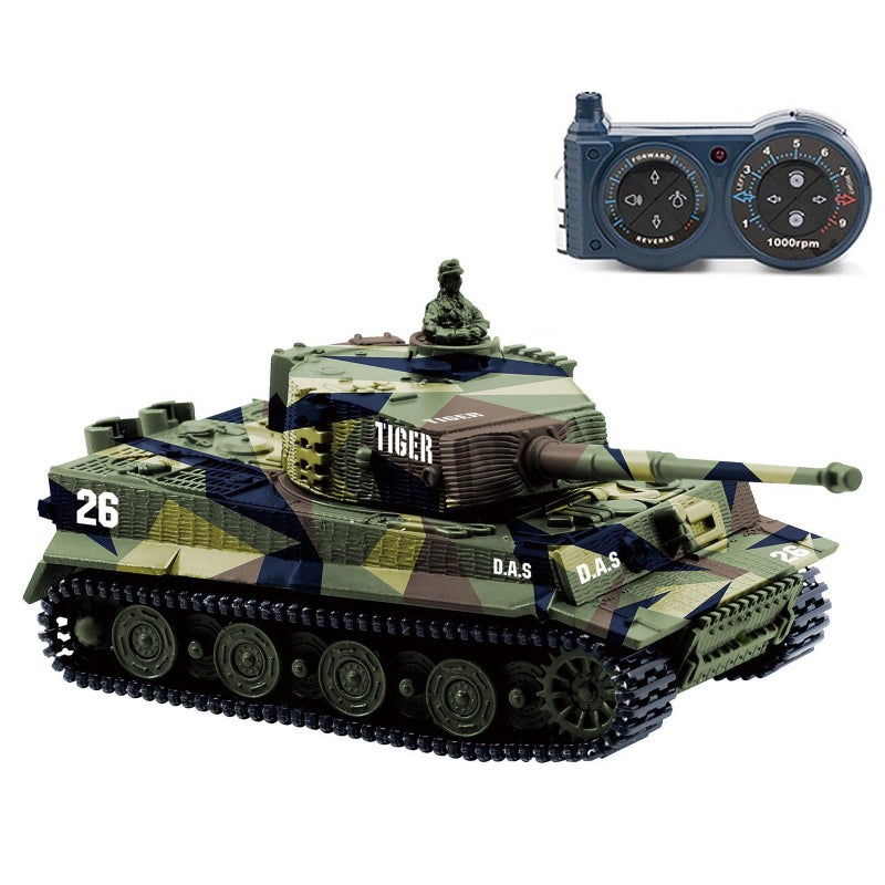 Cheerwing 1:72 German Tiger I Panzer Tank Remote Control Mini RC Tank with Rotating Turret and Sound - Image 1
