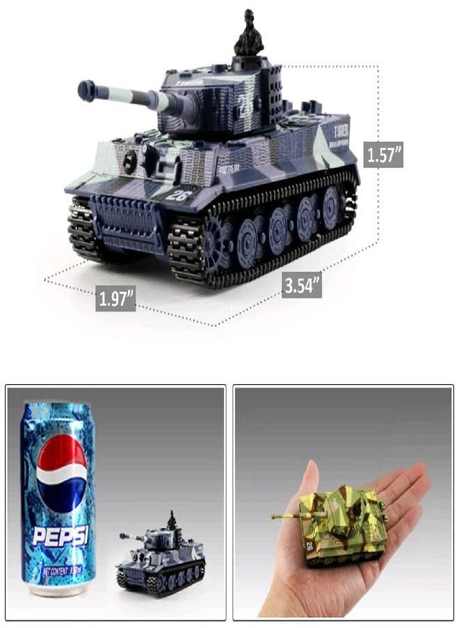 Cheerwing - Cheerwing 1:72 German Tiger I Panzer Tank Remote Control Mini RC Tank with Rotating Turret and Sound - Image 1