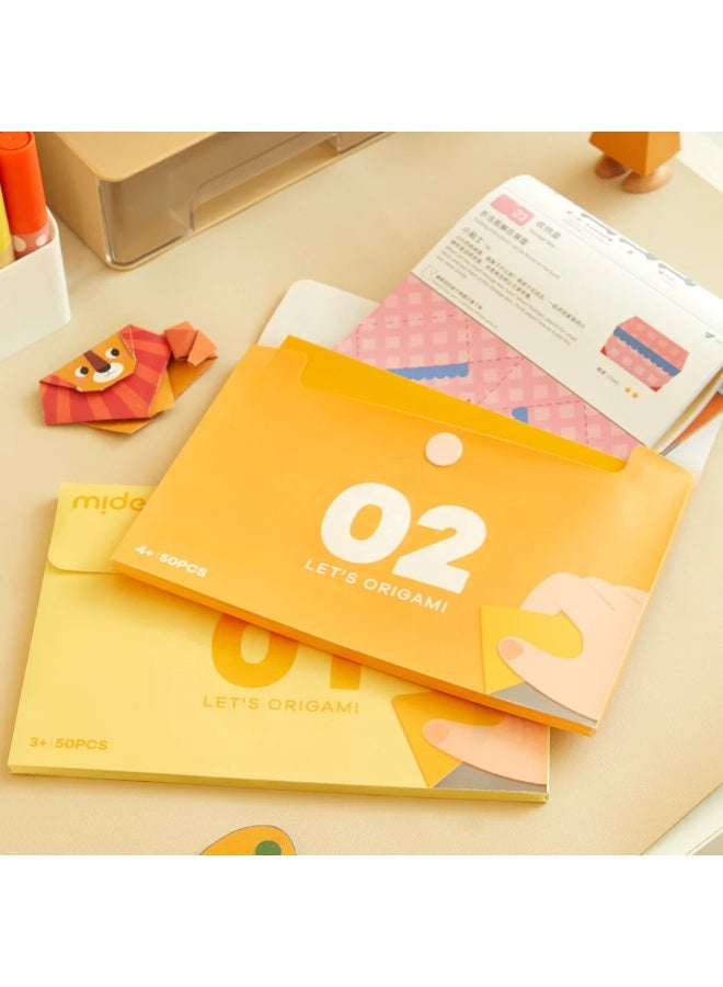 MiDeer كتاب ألعاب العقل ميدير لنخلق المستوى 2 – كتاب نشاط حرفي إبداعي للأطفال من عمر 4 سنوات فما فوق، كتاب عمل فني وحرفي تعليمي مع مشاريع طي، قطع، لصق وتلوين، لعبة تعليمية لتطوير المهارات - Image 5