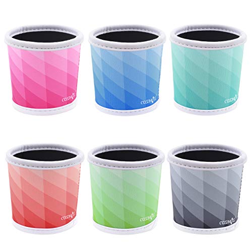 CM Reusable Coffee Mug Sleeve Cover Coffee Cup Sleeve Cover Heat Resistant Neoprene Insulator Sleeve for Coffee Tea Hot Cold Beverage (Lattic Patterns (6 Pcs)) - Image 1