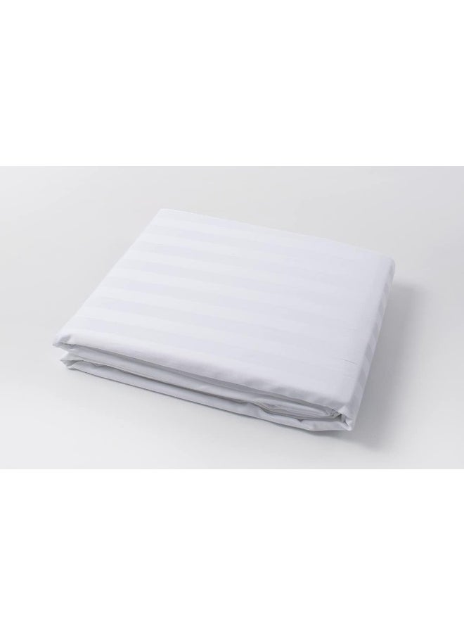 Hotel Linen Klub Hotel Linen Klub King 1-Piece Duvet Cover - 600TC 100% Long Staple Cotton, 1-Inch Stripe Sateen Weave, Luxurious Quality with Easy Button Closure, Size: 245 x 265 cm - Elevate Your Sleep Experience  - Image 5