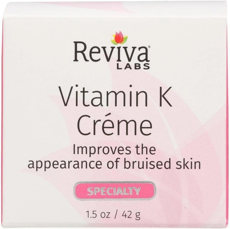 Reviva Labs Vitamin K Cream for All Skin Types - 1.5 Ounce - Image 1