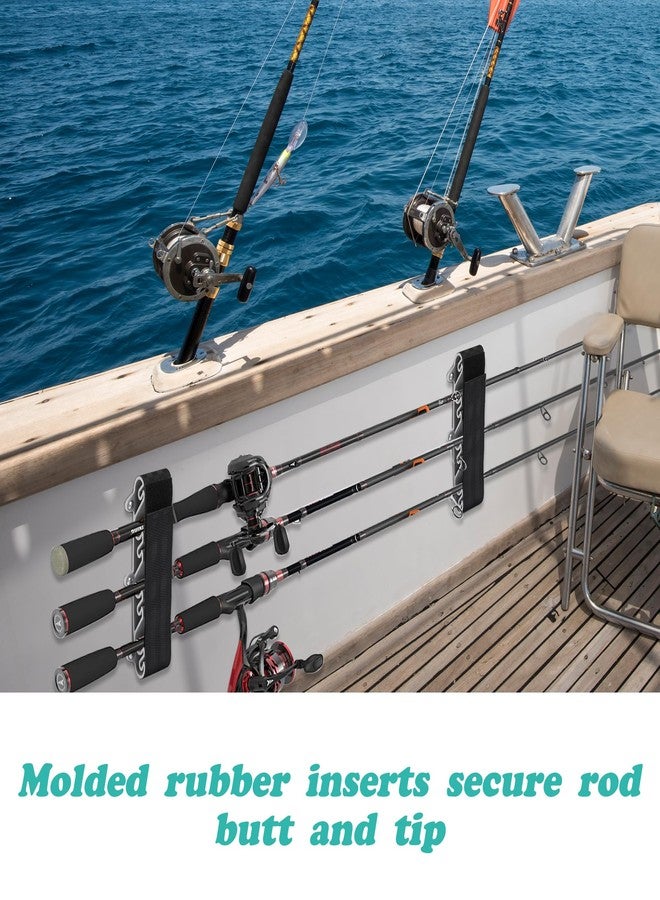 RunNico 2 Pack Boating Vertical Fishing Rod Holders,Fishing Rod Holder,Boating Vertical Fishing Rod Rack for Storage,Fishing Pole Strap for Boat Deck - Image 4
