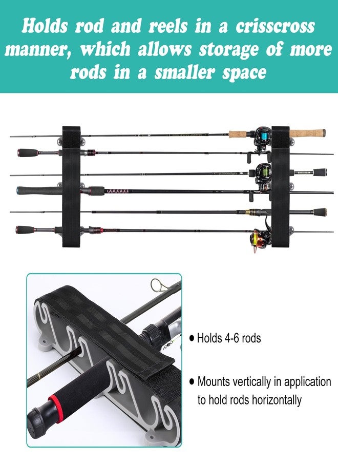 RunNico 2 Pack Boating Vertical Fishing Rod Holders,Fishing Rod Holder,Boating Vertical Fishing Rod Rack for Storage,Fishing Pole Strap for Boat Deck - Image 5