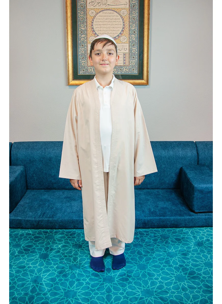 İhvan Online Ihvan Online Cream Bukhara Collar Prayer Dress Boy's Robe