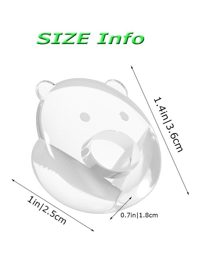 Bebiland 12 Pack Corner Protector for Baby, Baby Proof Furniture Corner Guards, Safety Bumpers and Cushion to Cover Sharp Furniture and Table Edges, Clear and Transparent, Pre-Taped (Bear-Shape) - Image 2
