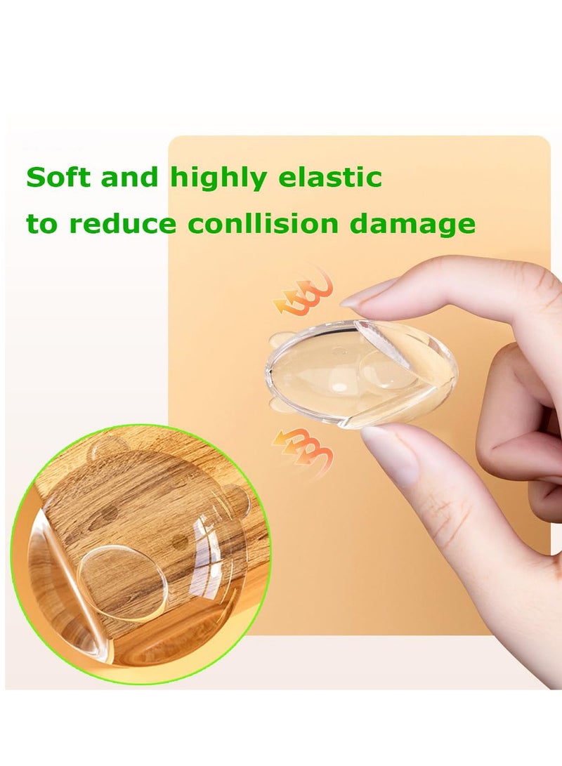 Bebiland 12 Pack Corner Protector for Baby, Baby Proof Furniture Corner Guards, Safety Bumpers and Cushion to Cover Sharp Furniture and Table Edges, Clear and Transparent, Pre-Taped (Bear-Shape) - Image 3
