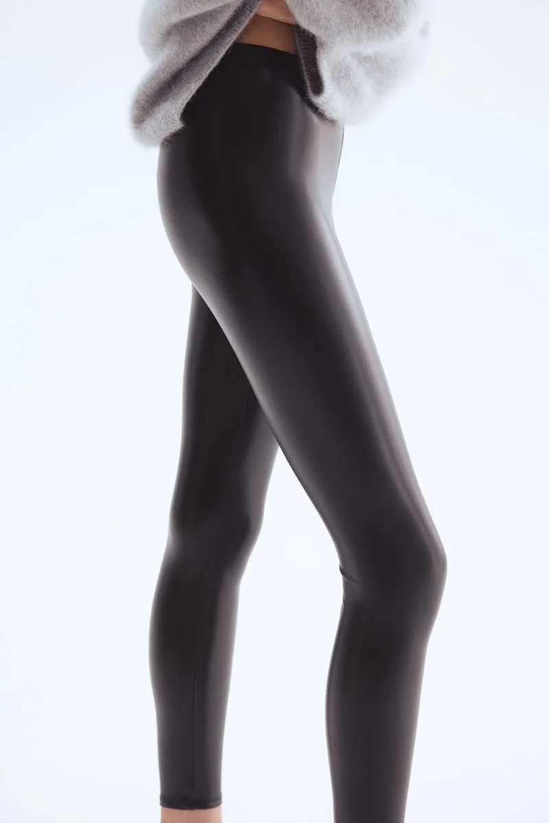 H&M Imitation leather leggings
