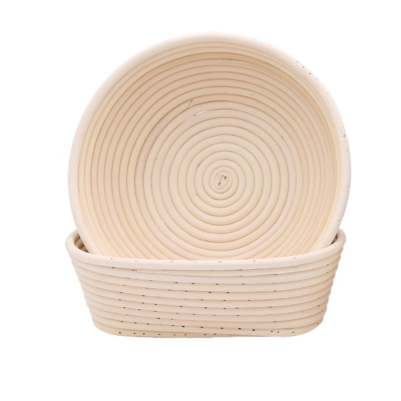 Factory Indonesian Vine Woven European Bread Fermentation Basket Bread Tools Round Mold European Bread Fermentation Basket - Image 1