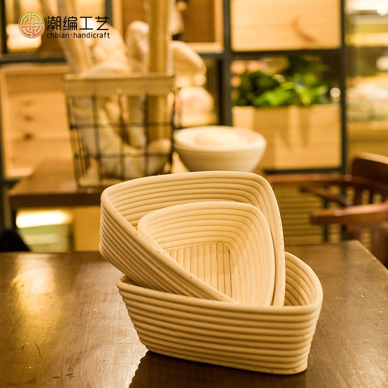 Factory Indonesian Vine Woven European Bread Fermentation Basket Bread Tools Round Mold European Bread Fermentation Basket - Image 5