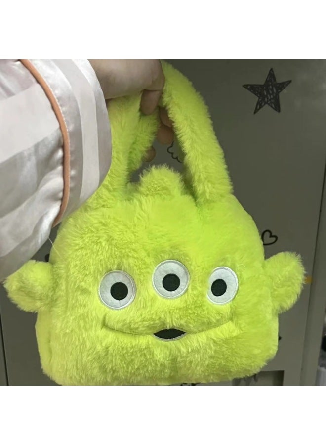 Plush Toy Eight-inch Grasping Doll Wedding Throwing Doll Stall Pushing Accompanying Gift Doll-Color:Three-eyed Bag-Height:20cm~25cm - Image 1