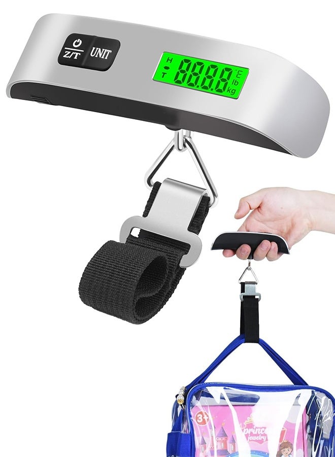 Digital Luggage Scale, Travel Luggage Weight Scale, Maximum 110 lbs/50 kg Luggage Scale with Backlit LCD Display - Image 1