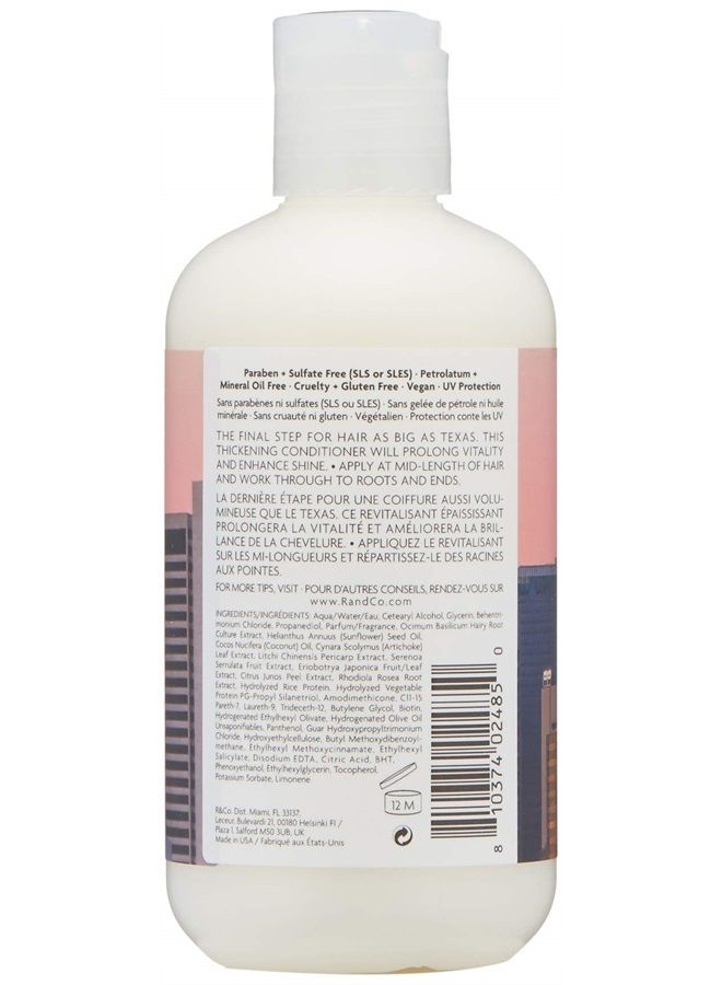 R+Co بلسم تكثيف الشعر بالبيوتين من دالاس | ترطيب خفيف، يقوي الشعر ويعزز لمعانه | نباتي وخالٍ من القسوة | 8.5 أونصة - Image 1