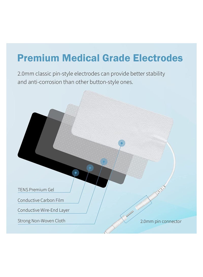Generic 20Pack TENS EMS Electrode Pads Gel Patch For Electrode Stickers Electrodes Physiotherapy Massager Nerve Muscle Stimulator 5x9cm  - Image 2