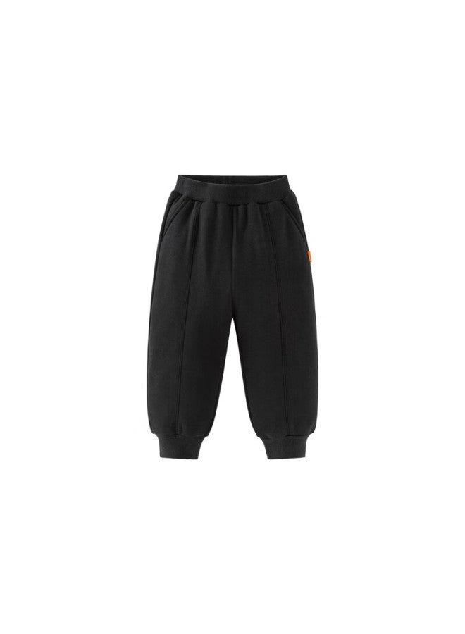 Minibala Boys And Girls Autumn And Winter New Far-infrared Fleece-lined Pants, Long Trousers - Image 2