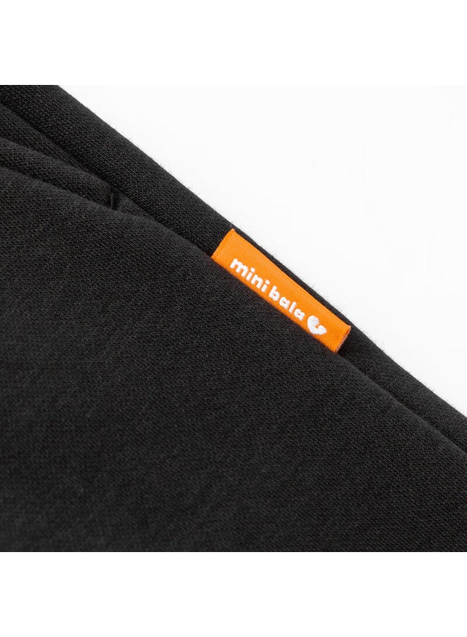 Minibala Boys And Girls Autumn And Winter New Far-infrared Fleece-lined Pants, Long Trousers - Image 3