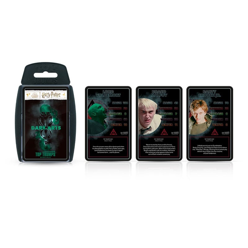 Top Trumps Harry Potter Dark Magic Specials Card Game, Play with Voldemort, Bellatrix Lestrange, Barty Crouch Jr and Draco Malfoy, Educational for 2 plus players makes a great gift for ages 6 plus - Image 2