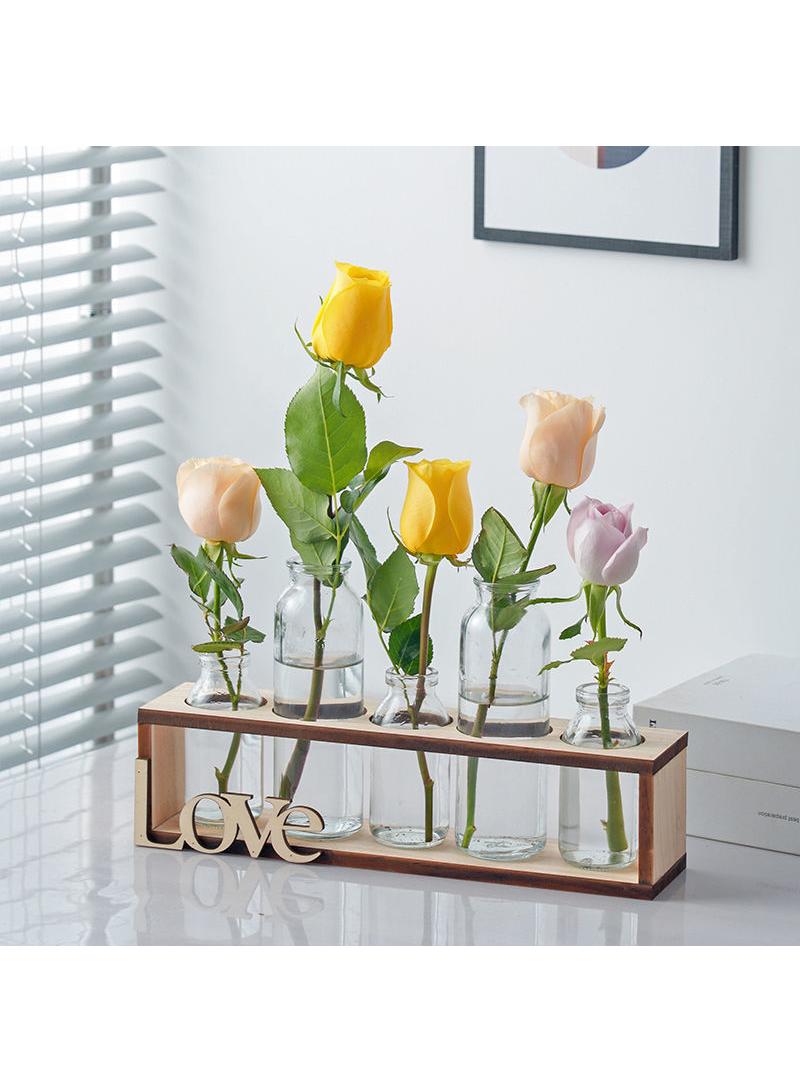 Bluejw 3 Piece Set Creative Transparent Glass Fashion Home Living Room Dining Room Vintage Decorative Hydroponic Vase - Image 4