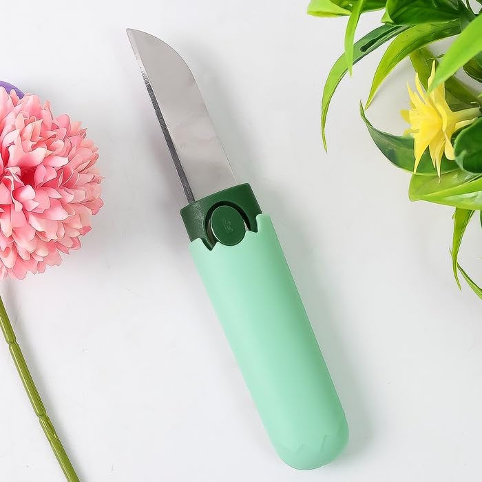 Garth 2-in-1 Knife, Multifunctional Peeler, Two-in-One Fruit Knife, Fruit and Vegetable Cutting Knife + Sawtooth Peeler, Apple, Carrot, Potato, Fruit Slice Antiskid Durable, Ergonomic - Image 5