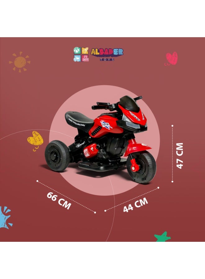 ALBADER Kids Electric Motorcycle 6V Ride On Bike Ride On Motorcycle for Kids Electric Bike for Kids Battery Operated Ride On Toy Motorcycle Single Motor Music LED Lights Front & Rear Light Pedal Control Kids Electric Motorcycle Ride On Car Alternative - Image 5