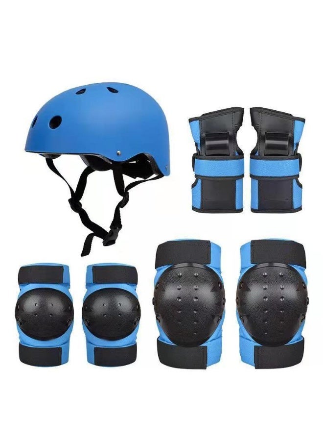 Generic 7-Piece Protection Gear Wrist Knee Pads And Helmet Set - Image 1