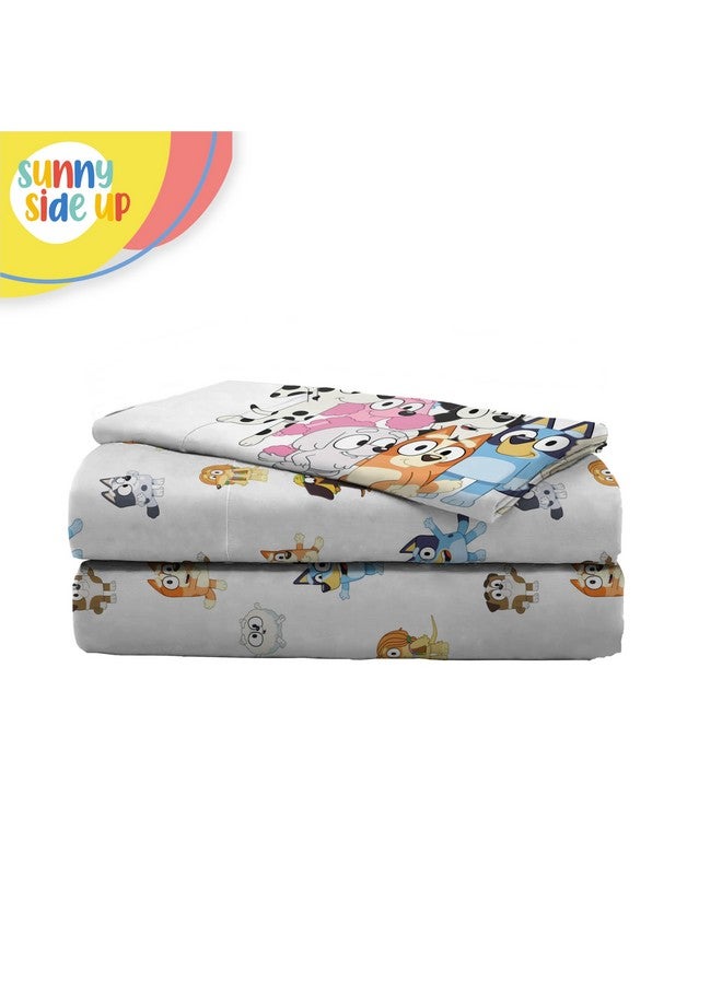 Sunny Side Up Bluey & Friends Toddler Sheet Set - 3 Piece Toddler Bedding Set Includes Pillow Cover - Super Soft Microfiber Sheets - Image 5