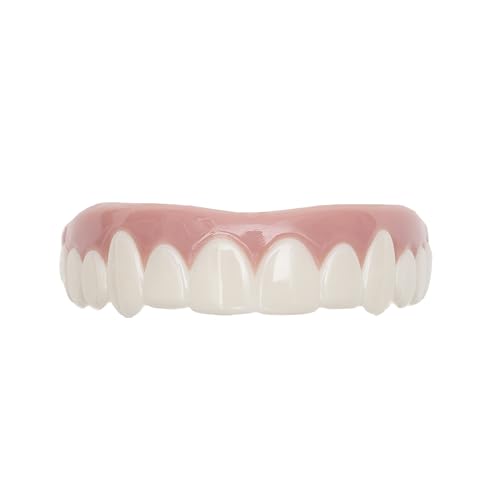 Imako Premium Cosmetic Uppers for Men and Women Temporary Smile Makeover 2 Pack Small Bleached White Made in USA - Image 1
