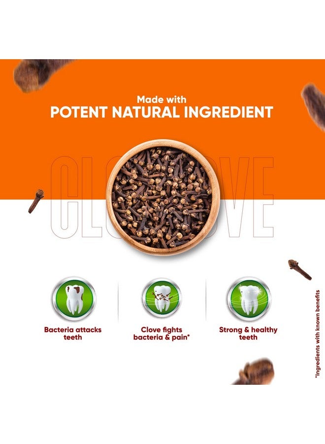 دابر معجون أسنان دابور هيربلز بالقرنفل 300 جرام (200 جرام + 100 جرام) - حماية من التسوس بدون إضافة الفلورايد والبارابين - Image 4