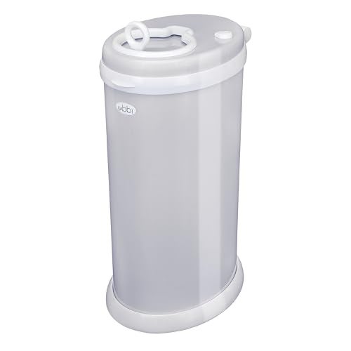 ubbi Ubbi Stainless Steel Diaper Pail Odor Locking No Special Bag Required AwardWinning Registry MustHave Gray 