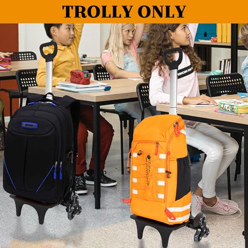 IBVIVIC Backpack Trolley with Wheels, 6-Wheels Rolling Dolly Cart for Backpack, Luggage, Travel Hand Truck - Image 5