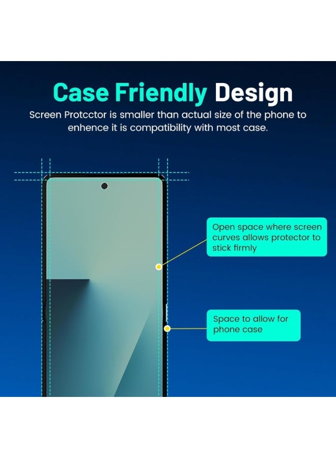 Muzz Compatible with Samsung Galaxy Z Fold 5/Z Fold5 Screen Protector, [2- Pack] Flexible TPU Film Screen Protector [Full Coverage] [HD Clear](Transparent) (Galaxy Z Fold 5) - Image 3