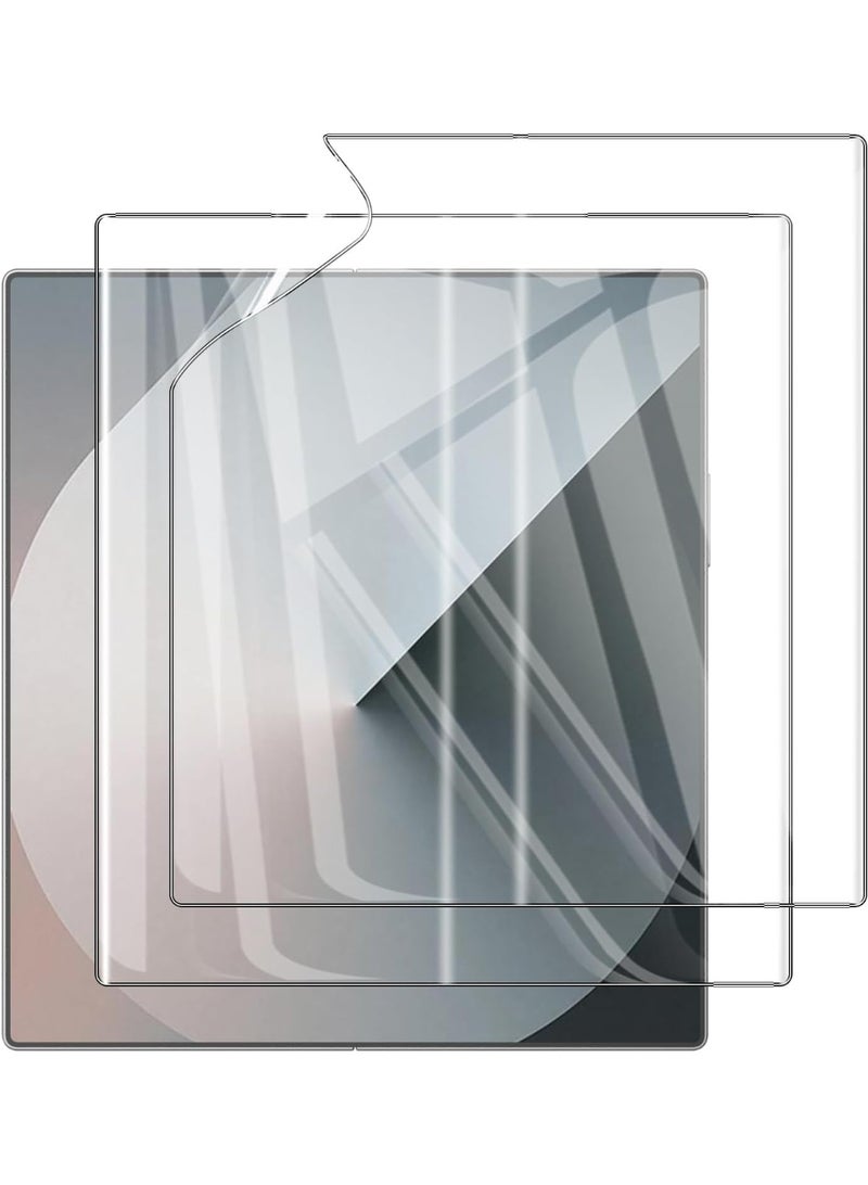 Muzz Compatible with Samsung Galaxy Z Fold 5/Z Fold5 Screen Protector, [2- Pack] Flexible TPU Film Screen Protector [Full Coverage] [HD Clear](Transparent) (Galaxy Z Fold 5) - Image 1