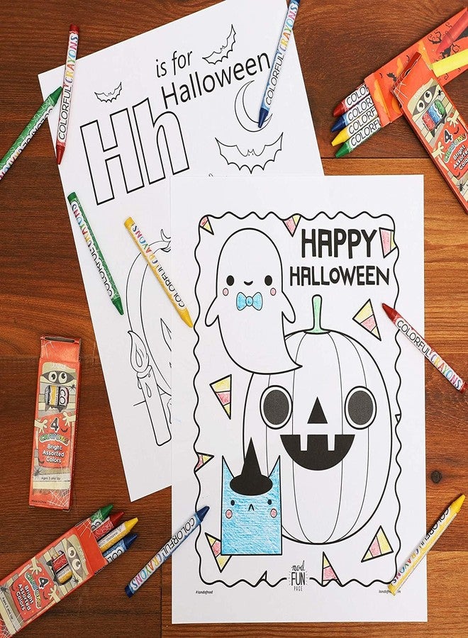Juvale 30-Pack Halloween Crayons - School Supplies & Party Favors for Kids, Festive Crayon Set for Drawing, Doodling, Writing and Coloring, 4 Colors - Image 3