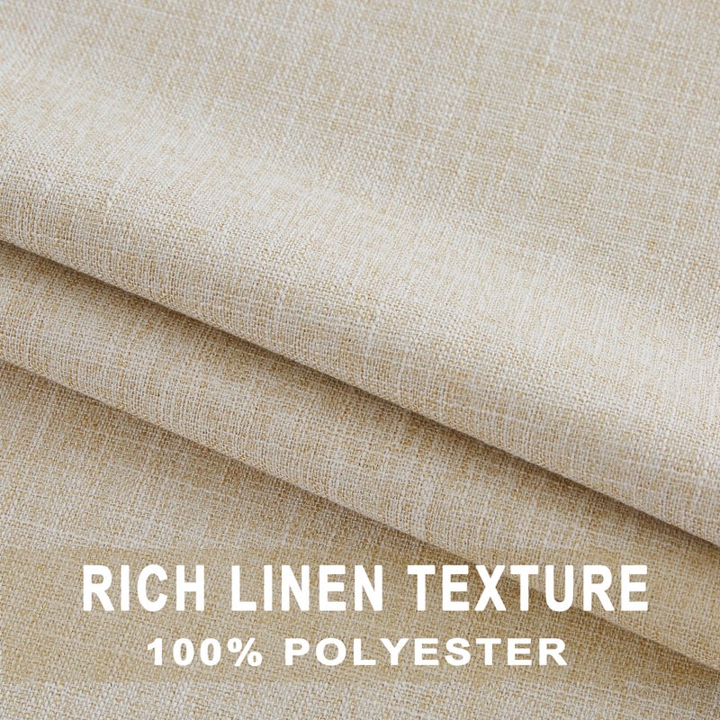 Kayne Studio Blended Linen Pinch Pleat Blackout Curtains 84 inch Long for Living Room Bedroom Thermal Insulated Window Treatments Pleated Drapes for Track with 9 Hooks 40""x84"" Dark Linen 1 Panel - Image 5