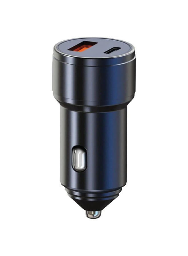 BSON محول سيارة سريع 48 واط، منفذي USB USB-A و USB-C، شحن أسرع 4 مرات، QC3.0 100 واط كحد أقصى، PD 25 واط، ملحق سفر مدمج، تصميم متين مع حماية ذكية للسلامة للاستخدام اليومي في السيارة - Image 1