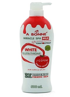 A Bonne' A BONNE MIRACLE SPA MILK WHITE GLUTA THIONE 3X WHITENING 500ML  - Image 1