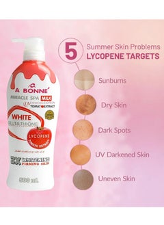 A Bonne' A BONNE MIRACLE SPA MILK WHITE GLUTA THIONE 3X WHITENING 500ML  - Image 3
