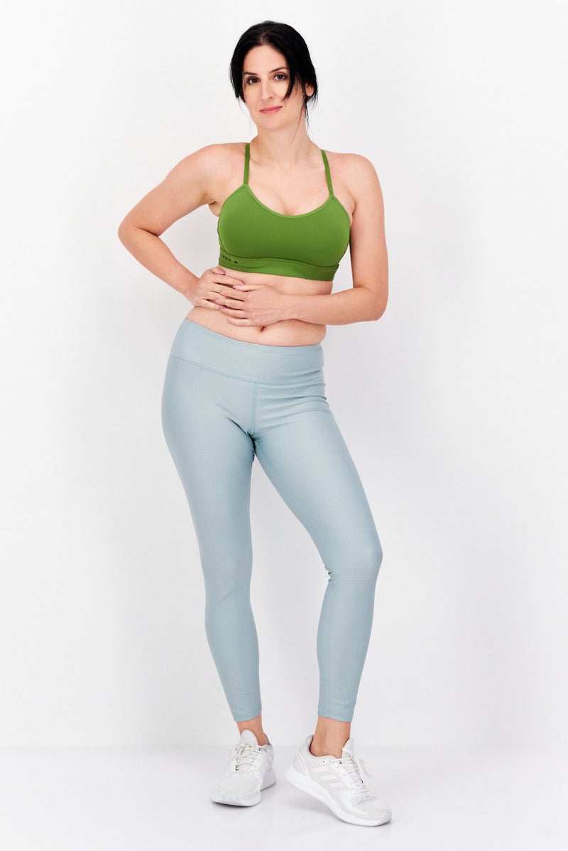 Adidas Adidas x Karlie Kloss Women Padded Brand Logo Sports Bra, Light Olive - Image 3