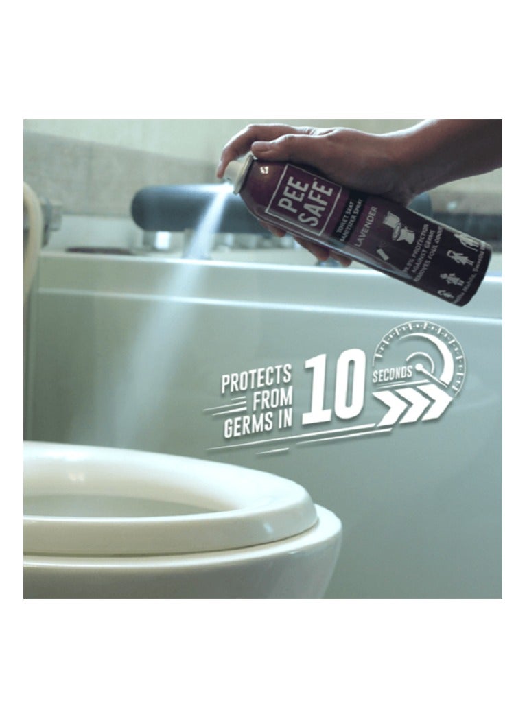 PEE SAFE Toilet Seat Sanitizer Spray - Lavender 75ml - Image 4