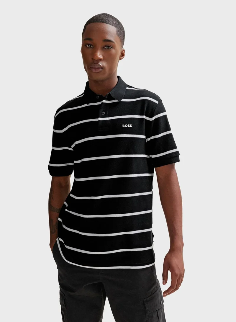 BOSS Striped Polo