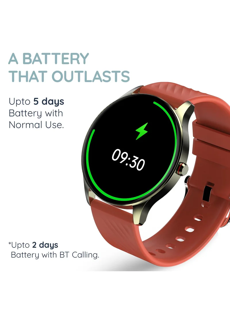 بيبل Ascent 1.43" Smartwatch for Men and Women, AMOLED Bezel-less Display, 700 Nits Brightness, Always On, Bluetooth Calling, Health Monitoring, Multi-Sports Modes