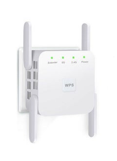 5GHz WiFi Repeater, Long Range Wireless Wifi Signal Amplifier, Wifi Extender Network WiFi Booster 1200Mbps