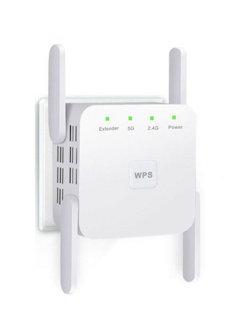 Generic - 5GHz WiFi Repeater, Long Range Wireless Wifi Signal Amplifier, Wifi Extender Network WiFi Booster 1200Mbps - Image 1