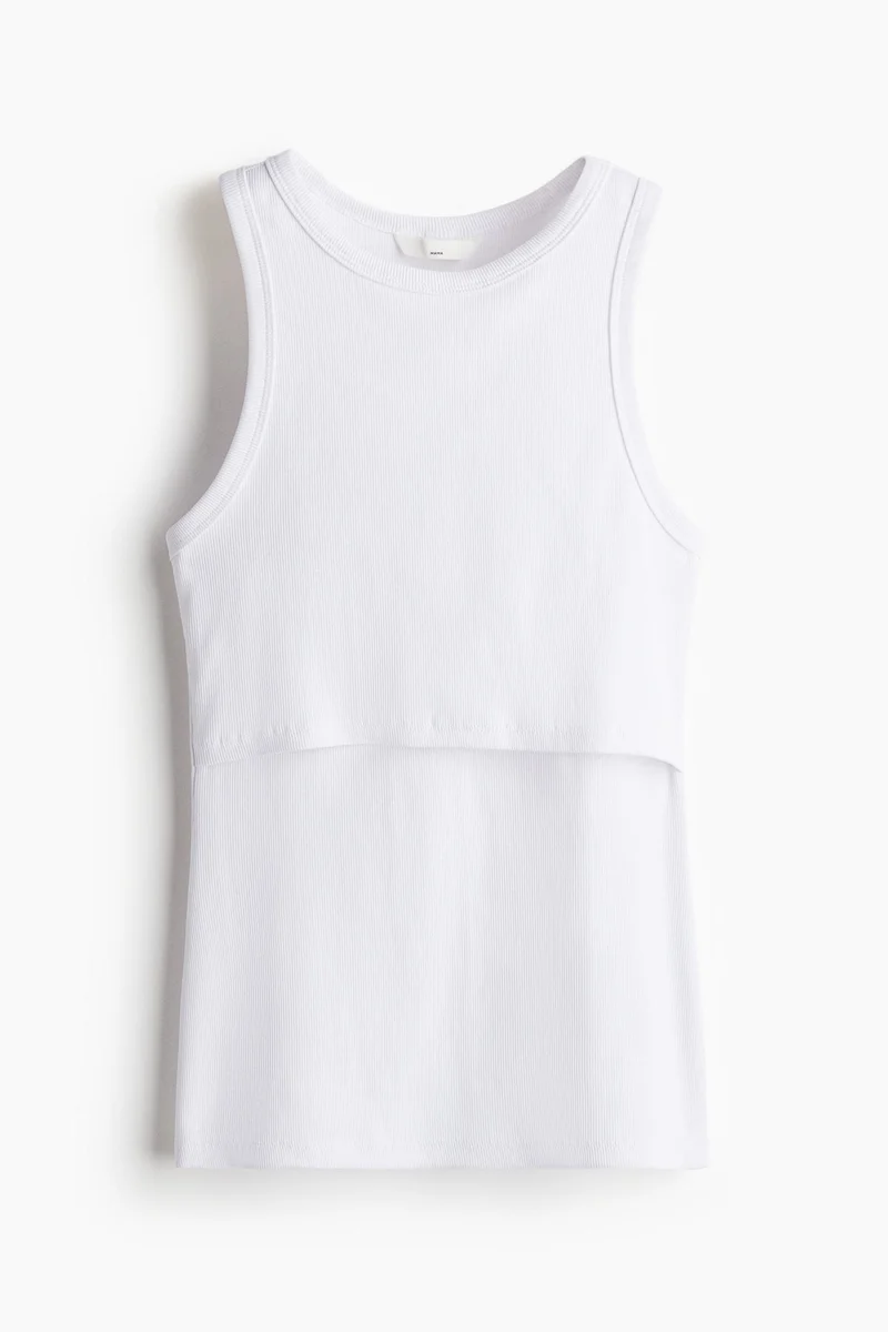 H&M MAMA Ribbed nursing vest top
