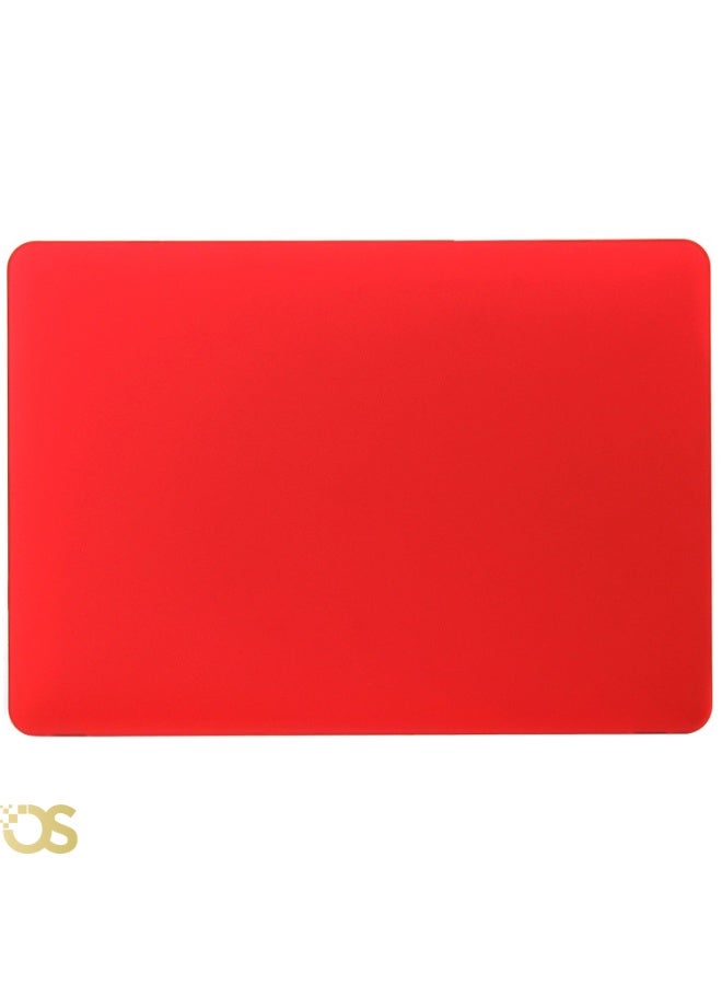 OS Hard Shell Protective Case for MacBook Air 13.6-inch — Transparent Red — Compatible with A2681, A3113 & A3240 Models - Image 1