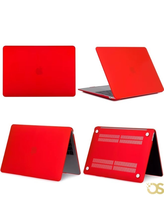 OS Hard Shell Protective Case for MacBook Air 13.6-inch — Transparent Red — Compatible with A2681, A3113 & A3240 Models - Image 5